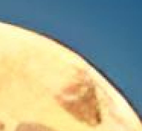 Upscaled mountain moon image with Real-ESRGAN